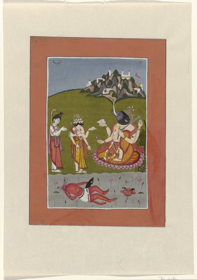 Varaha (incarnatie van Vishnu als everzwijn) Avatars van Vishnu (series title) door Anonymous