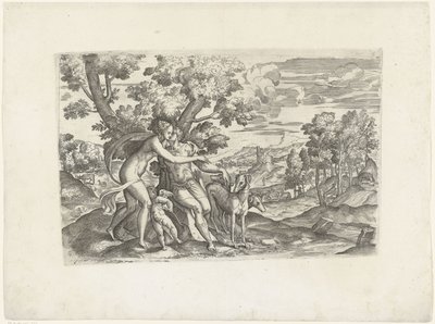 Venus en Adonis door Anonymous