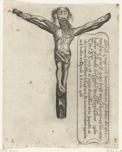 Wonderbaarlijk kruisbeeld in het klooster van Deinze, 1460 door Anonymous