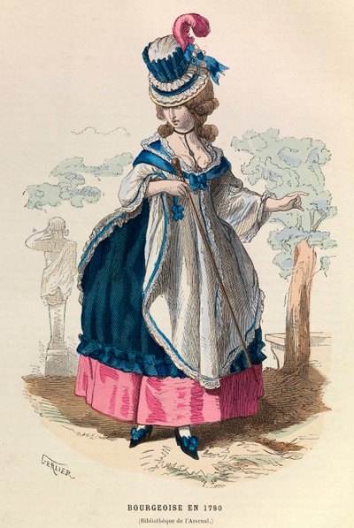 Een bourgeois in 1780 door Anonymous Anonymous
