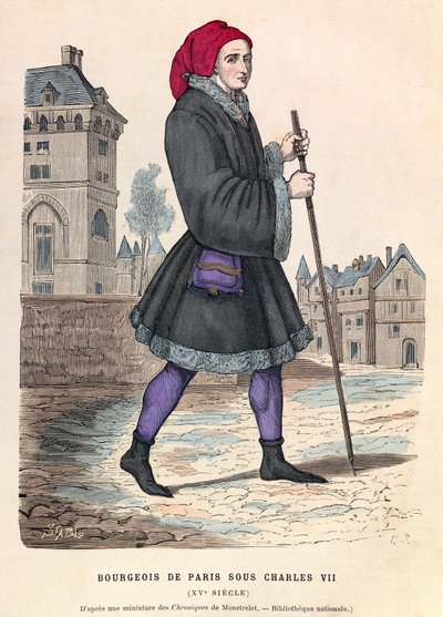 Een bourgeois van Parijs onder het bewind van koning Karel VII door Anonymous Anonymous
