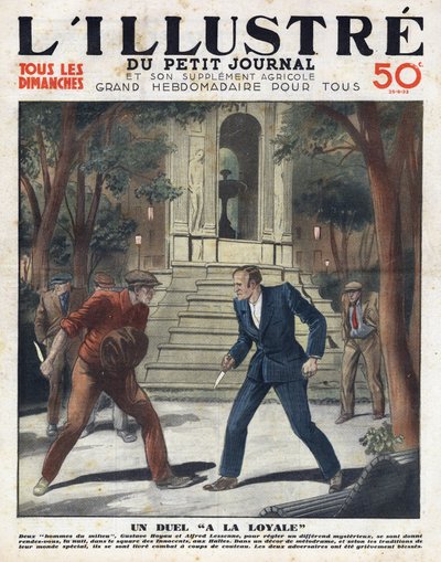 Een eerlijke duel: Gustave Hoyau en Alfred Lessene ontmoetten elkaar 