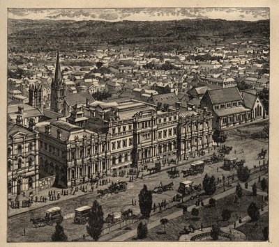 Adelaide - Australië - 1890 - gravure 1890 door Anonymous Anonymous