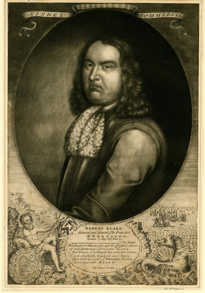 Admiraal Robert Blake (1599-1657) door Anonymous Anonymous