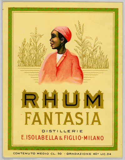Reclame voor Fantasia rum, suikerrietplantage (begin 20e eeuw) door Anonymous Anonymous