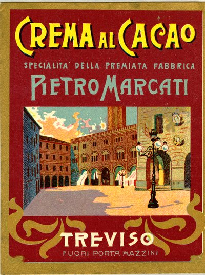 Advertentie voor cacaocrème Marcati uit Treviso door Anonymous Anonymous