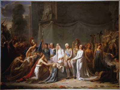 Allegorie van de intocht van Lodewijk XVIII in Parijs op 3 mei 1814 door Anonymous Anonymous