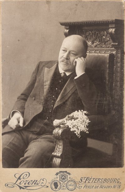 Anatoli Liadov - Portret van de componist Anatoly Konstantinovich Lyadov (1855-1914), anoniem door Anonymous Anonymous