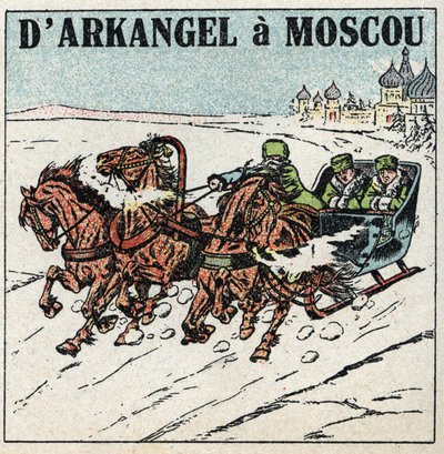 Dierlijke trek: van Arkhangelsk naar Moskou. Een trojka in Rusland door Anonymous Anonymous