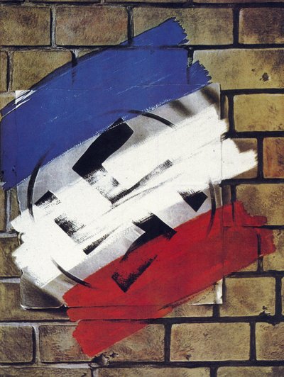 Anonieme poster gepubliceerd bij de Bevrijding van Frankrijk - 1944 door Anonymous Anonymous