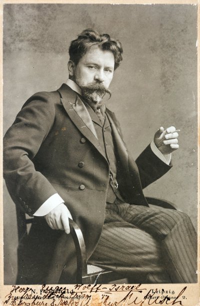 Portret van de dirigent Arthur Nikisch (1855-1922) door Anonymous Anonymous
