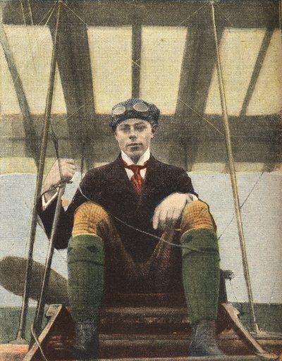 Luchtvaart: portret van de vliegenier Henri Wynmalen (Henri Wijnmalen) door Anonymous Anonymous