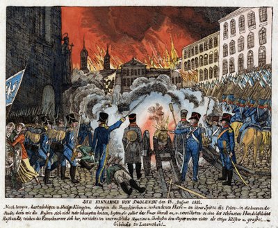 Slag bij Smolensk (1812) - De verovering van Smolensk op 18 augustus. door Anonymous Anonymous