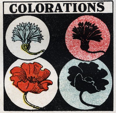 Kleuren: kleuren. Anonieme illustratie uit 1925. Privécollectie. door Anonymous Anonymous