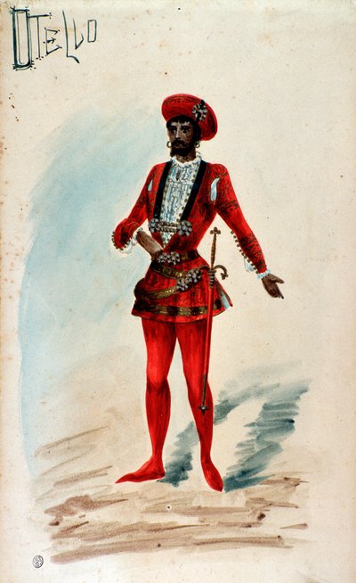 Kostuum voor Otello in de opera van Giuseppe Verdi door Anonymous Anonymous