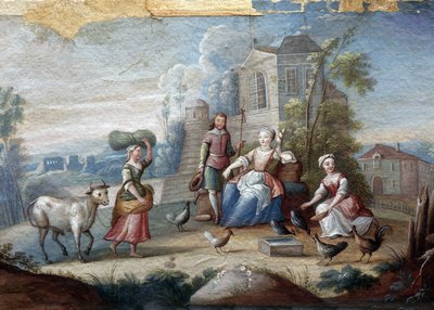 Plattelandstafereel door Anonymous Anonymous