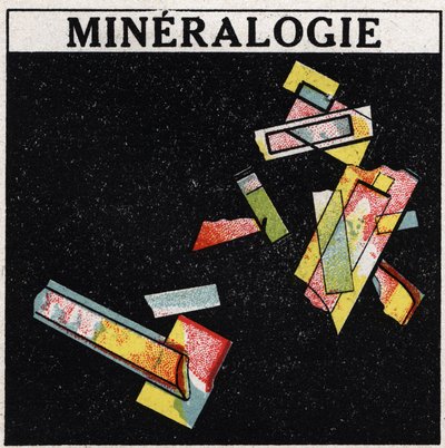 Dubbele breking: mineralogie. Anonieme illustratie uit 1925. Privécollectie. door Anonymous Anonymous