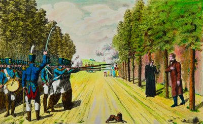 Executie van de hertog van Enghien (Louis Antoine de Bourbon Condé) door Anonymous Anonymous