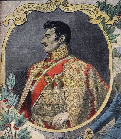 Eerste Wereldoorlog: Portret van Georges Petrovic, Servische staatsman door Anonymous Anonymous