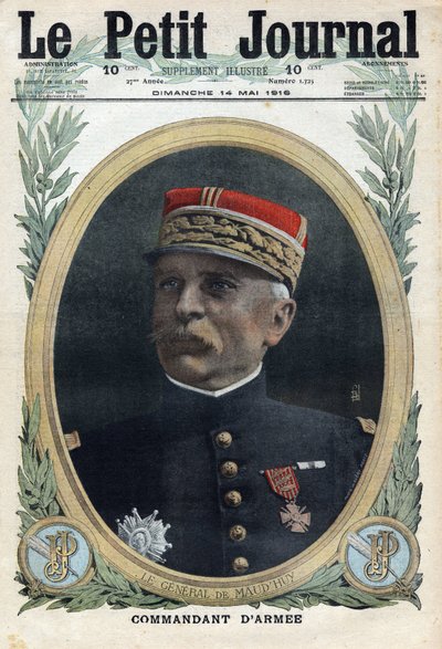 Eerste Wereldoorlog 1914-1918. Portret van generaal Louis Ernest de Maud