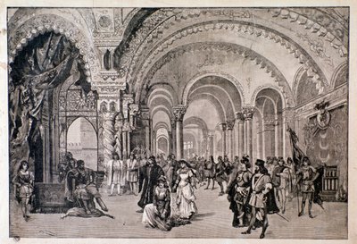 Eerste uitvoering van Otello, opera door Giuseppe Verdi in het Teatro alla Scala door Anonymous Anonymous
