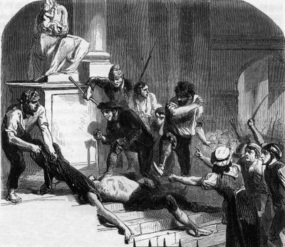 Franse Revolutie - Massacres van La Glaciere, Avignon - Moord op Lescuyer door Anonymous Anonymous