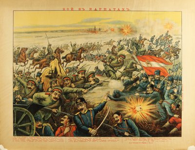 De Slag om de Karpatenpassen (1914) door Anoniem door Anonymous Anonymous