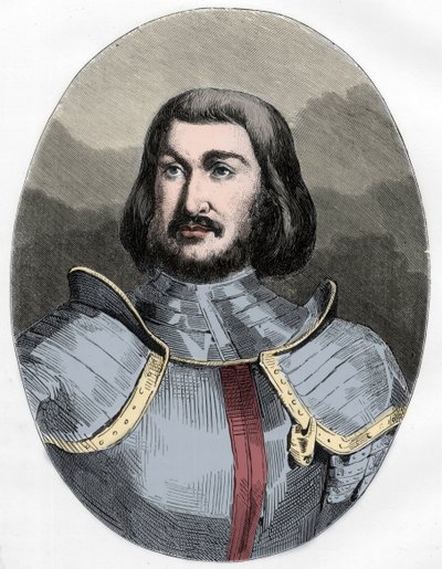 Gilles de Laval, Heer van Rais (1404-1440) - Portret van Gilles de Rais (Retz of Rays) (1404-1440), metgezel in de strijd van Jeanne d