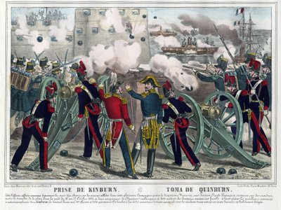 Krimoorlog - Slag bij Kinburn (1855) - Bombardement van Kinburn door Anonymous Anonymous