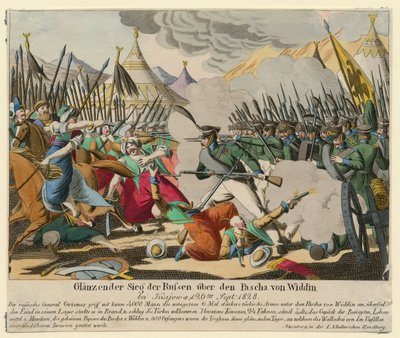 Russisch-Turkse oorlog van 1828-1829 - Briljante overwinning van de Russen op de Pasja van Vidin door Anonymous Anonymous