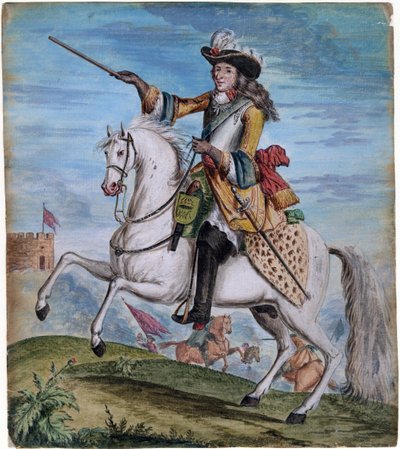 Portret van Willem III van Engeland (1650-1702) door Anonymous Anonymous