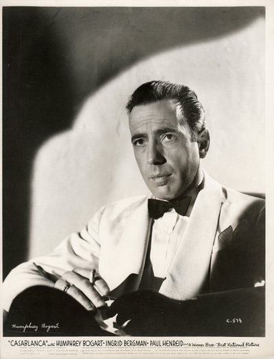 Humphrey Bogart in de film Casablanca door Michael Curtiz, Anoniem door Anonymous Anonymous