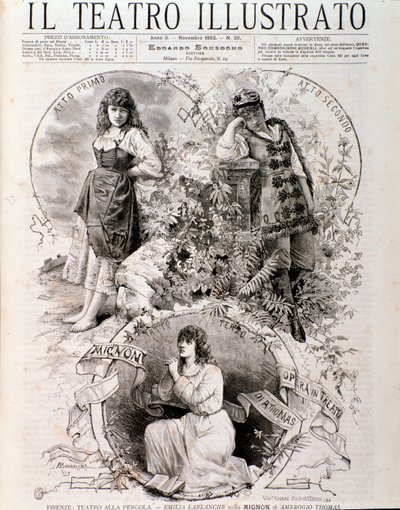 Illustratie voor Mignon, opera van Ambroise Thomas door Anonymous Anonymous