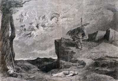 Illustratie voor de opera De Walkure in De Ring van de Nibelung door Wagner door Anonymous Anonymous
