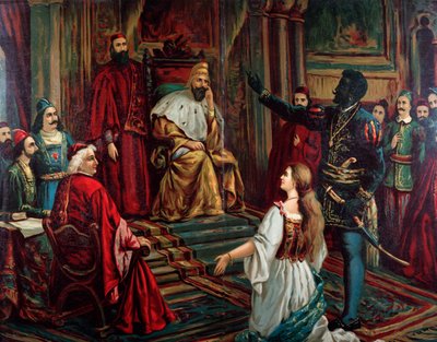 Illustratie van de opera Otello door Giuseppe Verdi door Anonymous Anonymous