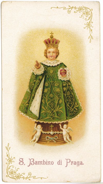 Kindje Jezus van Praag (gravure) door Anonymous Anonymous