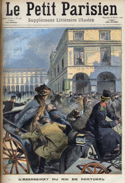 Koning Karel I van Portugal en kroonprins Luis Filipe werden vermoord in Lissabon door de republikeinen op 1 februari 1908. In 