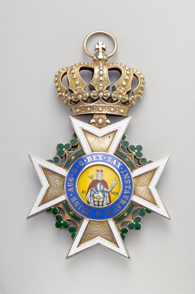 Koninkrijk Saksen - Militaire Orde van Sint Hendrik: insigne van het grootkruis door Anonymous Anonymous