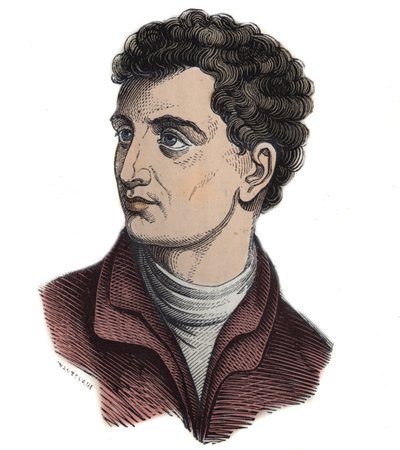 Leone Battista Alberti (1404-1472). Italiaanse wiskundige, architect, schilder en schrijver. Gravure door Anonymous Anonymous