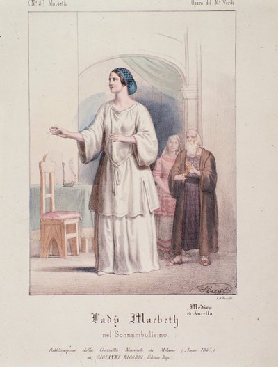 Lady Macbeth personage in Macbeth, opera van Giuseppe Verdi door Anonymous Anonymous