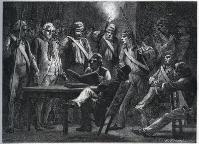 Le Tribunal Maillard onder de Revolutie (Stanislas Marie Maillard) door Anonymous Anonymous