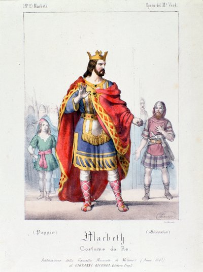 Macbeth, koning in de opera Macbeth van Giuseppe Verdi door Anonymous Anonymous