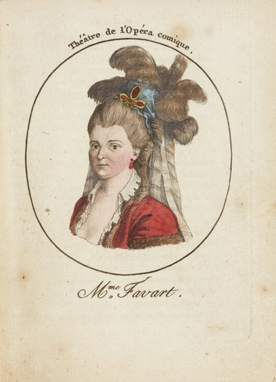 Madame Justine Favart door Anonymous Anonymous