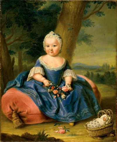 Maria Theresia als driejarig meisje door Anonymous Anonymous