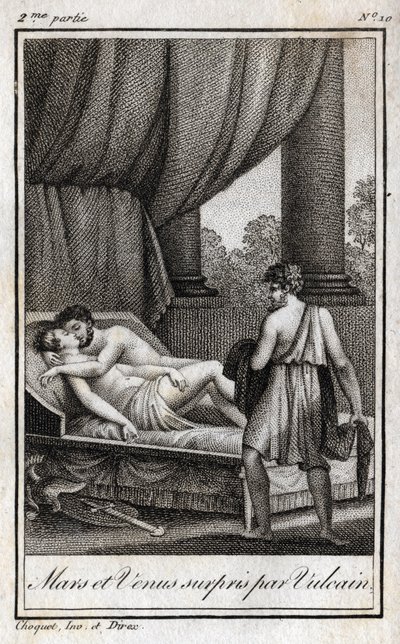 Mars en Venus ontdekt door Vulcanus. 