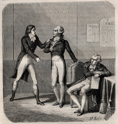 Maximilien Robespierre - Louis de Saint Just (Saint-Just) door Anonymous Anonymous