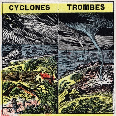 Meteorologie: cyclonen en tornado