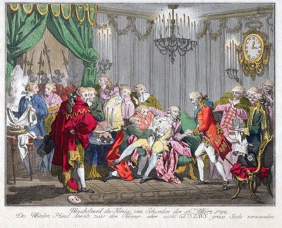 De moord op koning Gustav III op 16 maart 1792 door Anonymous Anonymous