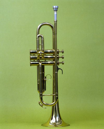 Muziekinstrument: trompet. 1990. door Anonymous Anonymous