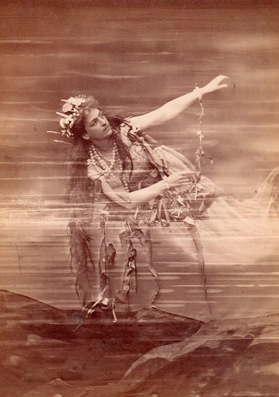 Operazangeres Lilli Lehmann (1848-1929) als Woglinde in opera Das Rheingold door Richard Wagner. Bayreuth door Anonymous Anonymous